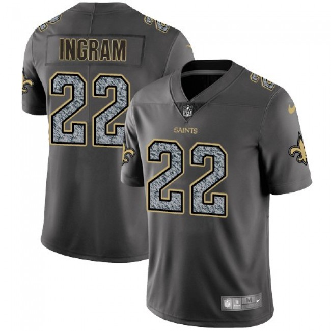New Orleans Saints #22 Mark Ingram II Gray Static Youth Stitched NFL Vapor Untouchable Limited Jersey