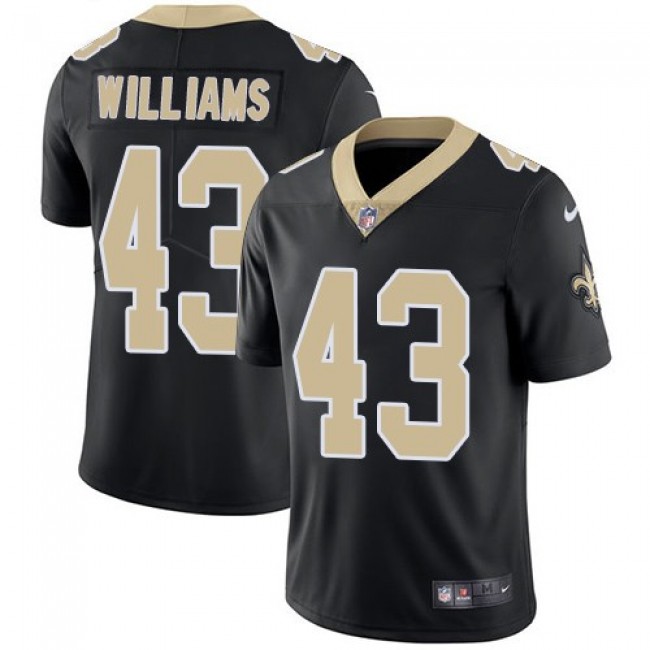 New Orleans Saints #43 Marcus Williams Black Team Color Youth Stitched NFL Vapor Untouchable Limited Jersey
