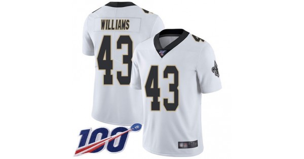 منطقة الوجه NFL Jersey Official USA-Nike Saints #43 Marcus Williams White ... منطقة الوجه