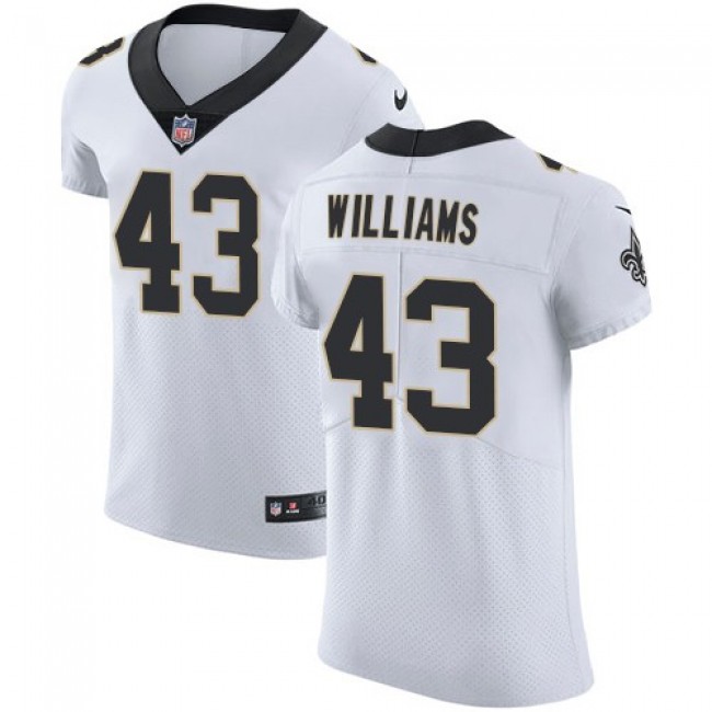 Nike Saints #43 Marcus Williams White Men's Stitched NFL Vapor Untouchable Elite Jersey