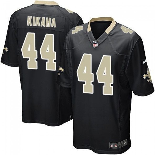 New Orleans Saints #44 Hau oli Kikaha Black Team Color Youth Stitched NFL Elite Jersey