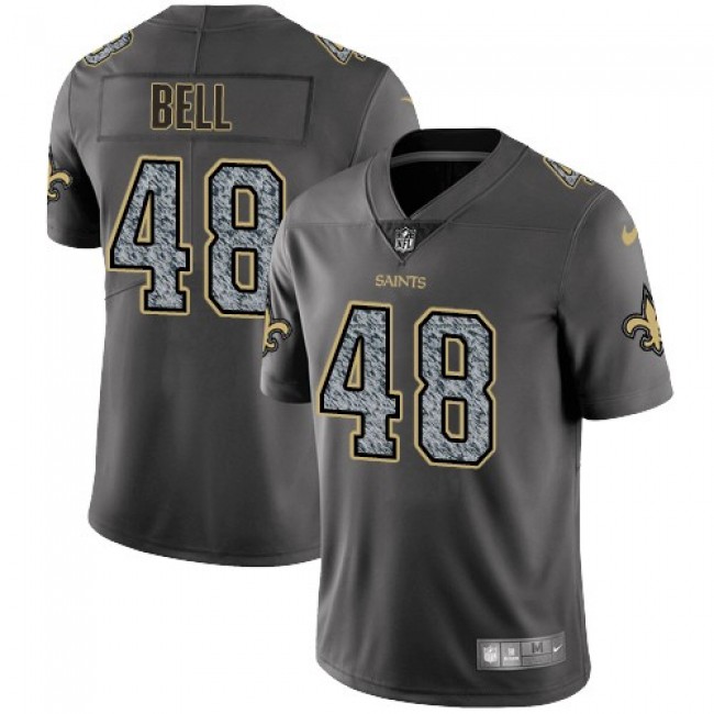 New Orleans Saints #48 Vonn Bell Gray Static Youth Stitched NFL Vapor Untouchable Limited Jersey