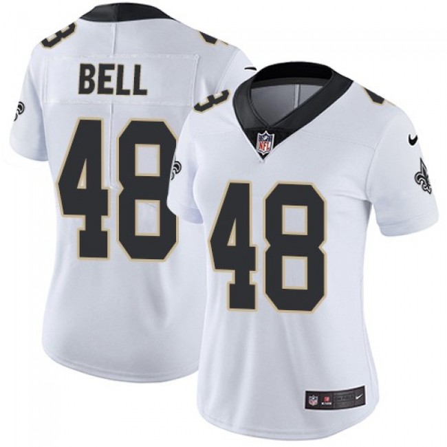 Women's Saints #48 Vonn Bell White Stitched NFL Vapor Untouchable Limited Jersey