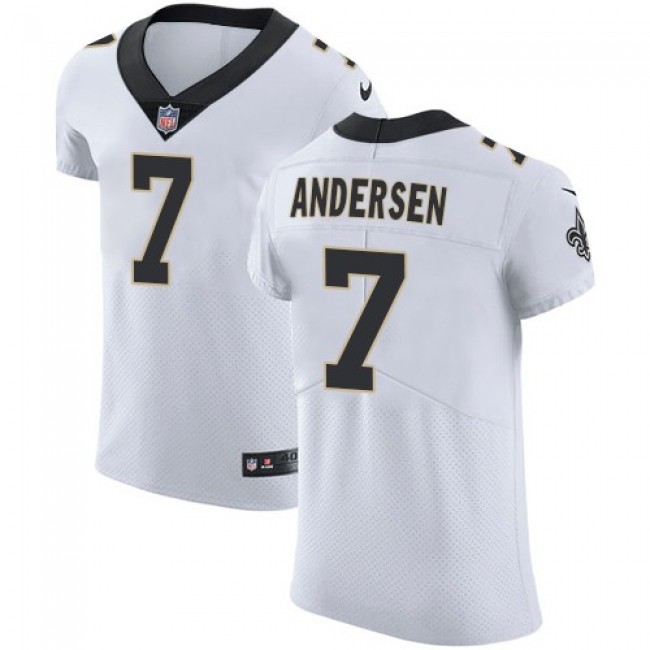 تاريم NFL Jersey holder-Nike Saints #7 Morten Andersen White Men's ... تاريم