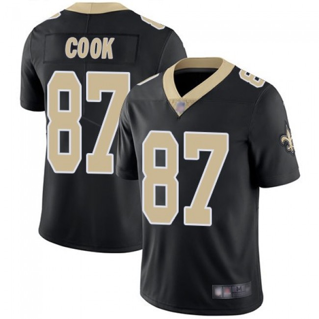 Nike Saints #87 Jared Cook Black Team Color Men's Stitched NFL Vapor Untouchable Limited Jersey