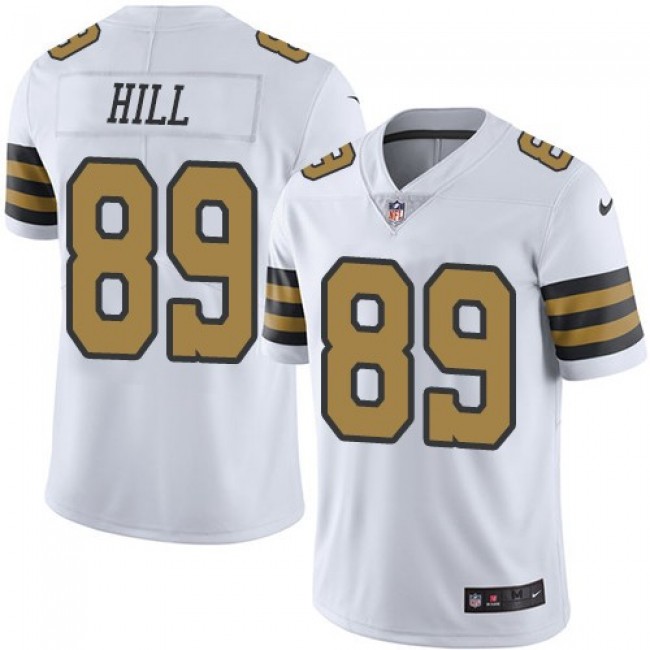 New Orleans Saints #89 Josh Hill White Youth Stitched NFL Limited Rush Jersey