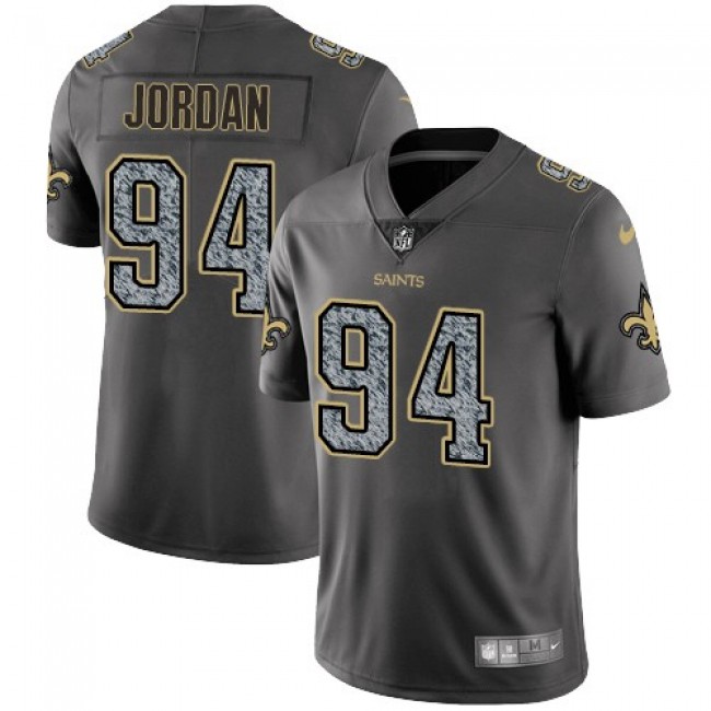 New Orleans Saints #94 Cameron Jordan Gray Static Youth Stitched NFL Vapor Untouchable Limited Jersey