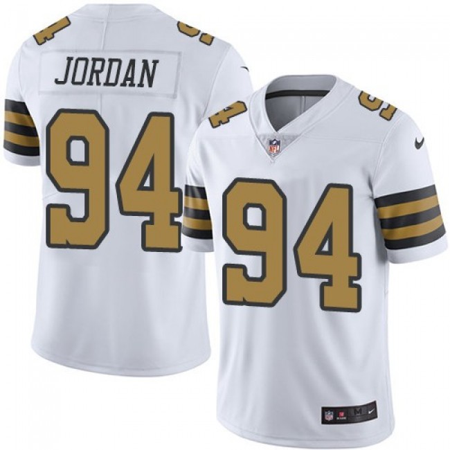 New Orleans Saints #94 Cameron Jordan White Youth Stitched NFL Limited Rush Jersey