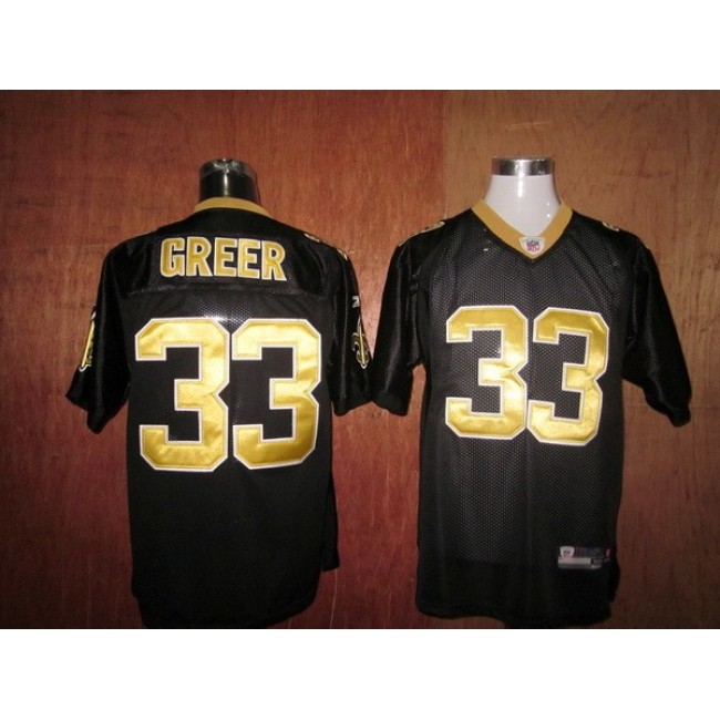 Saints #33 Jabari Greer Black Stitched Throwback NFL Jersey