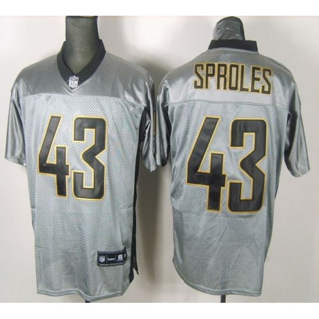 Saints #43 Darren Sproles Grey Shadow Stitched NFL Jersey