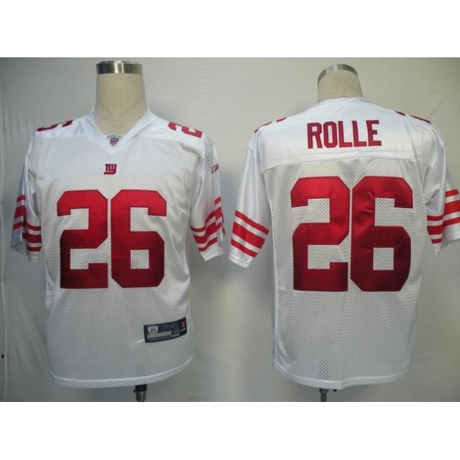 Giants #26 Antrel Rolle White Stitched NFL Jersey