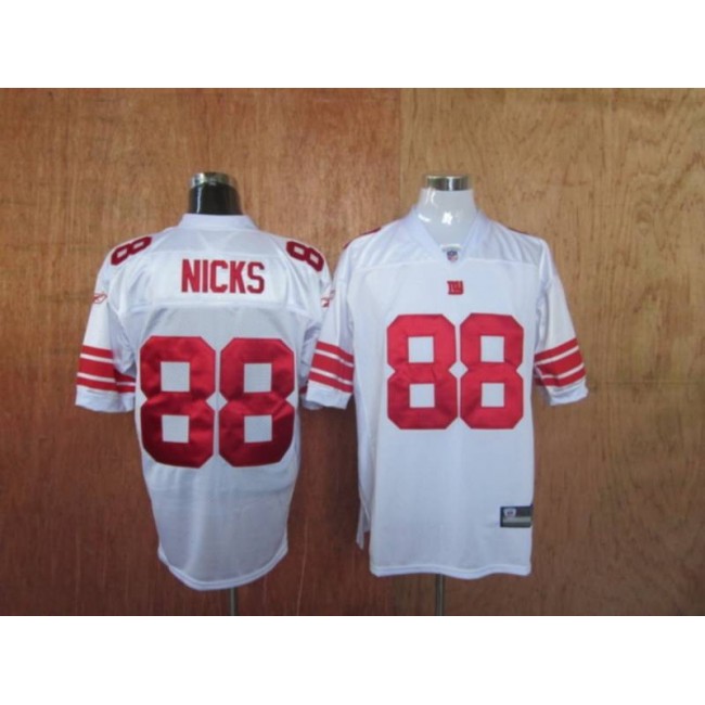 Giants #88 Hakeem Nicks White Stitched NFL Jersey
