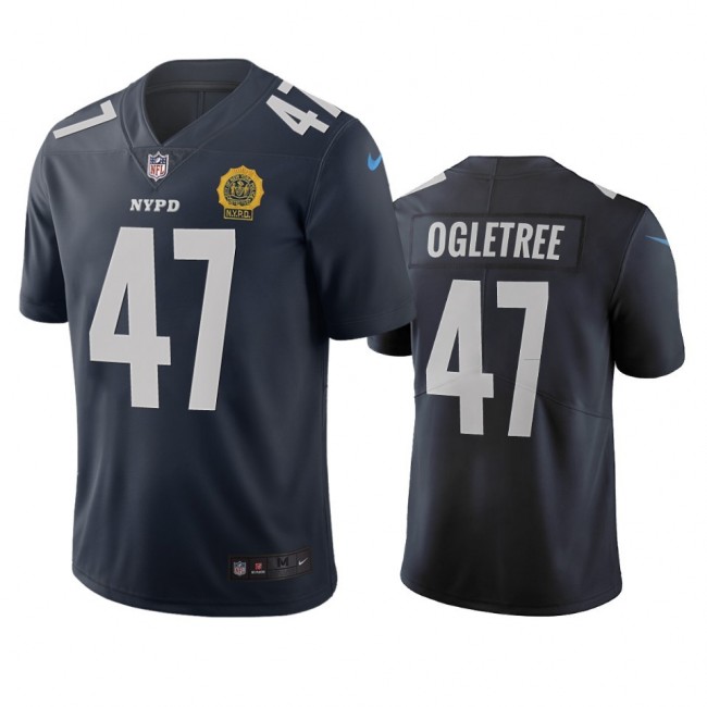 New York Giants #47 Alec Ogletree Navy Vapor Limited City Edition NFL Jersey