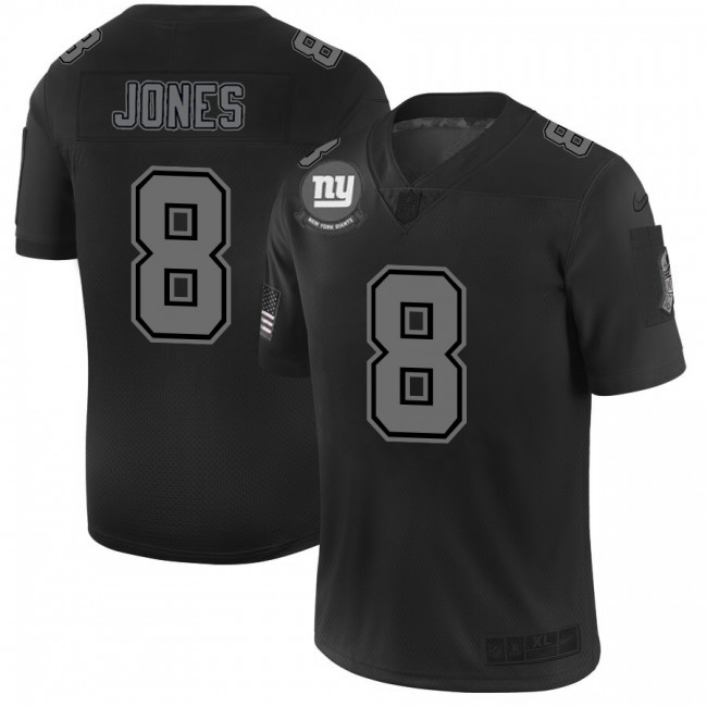 New York Giants #8 Daniel Jones Men's Nike Black 2019 Salute to Service Limited Stitched NFL Jersey