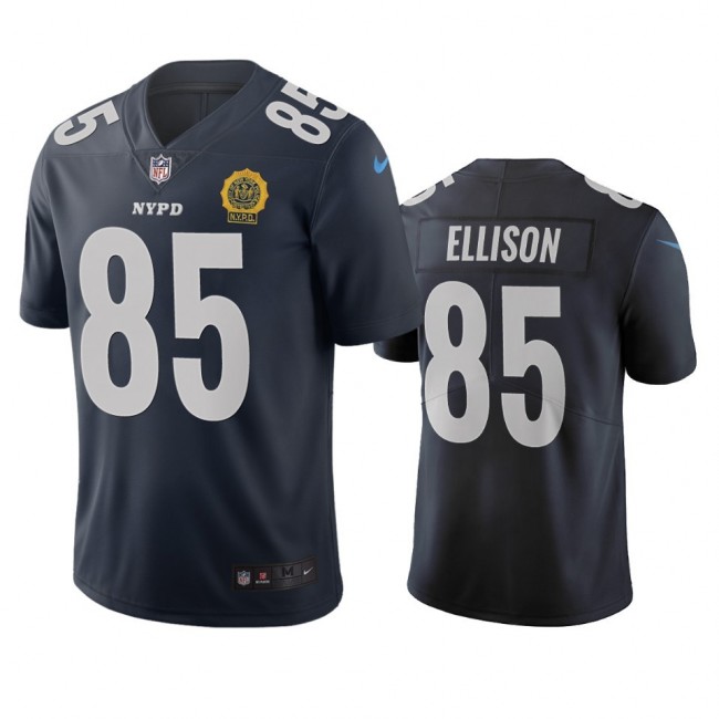 New York Giants #85 Rhett Ellison Navy Vapor Limited City Edition NFL Jersey