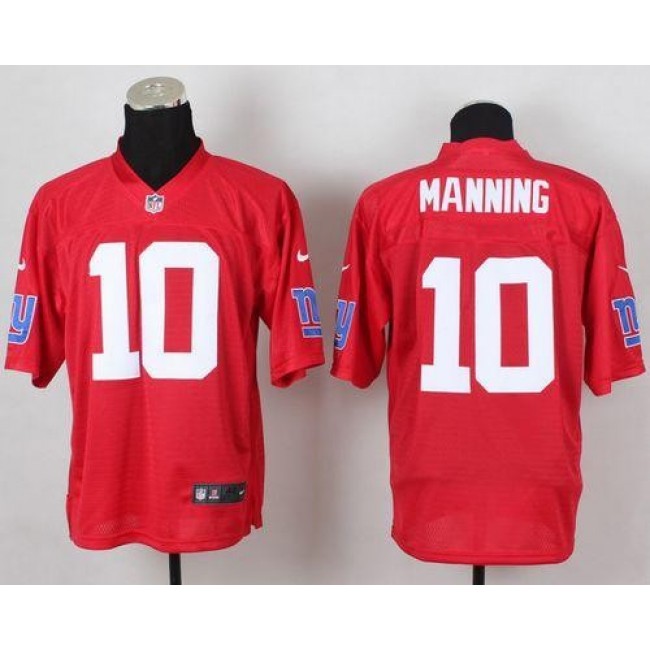 Nike Giants #10 Eli Manning Red Men's Stitched NFL Elite QB Practice Jersey