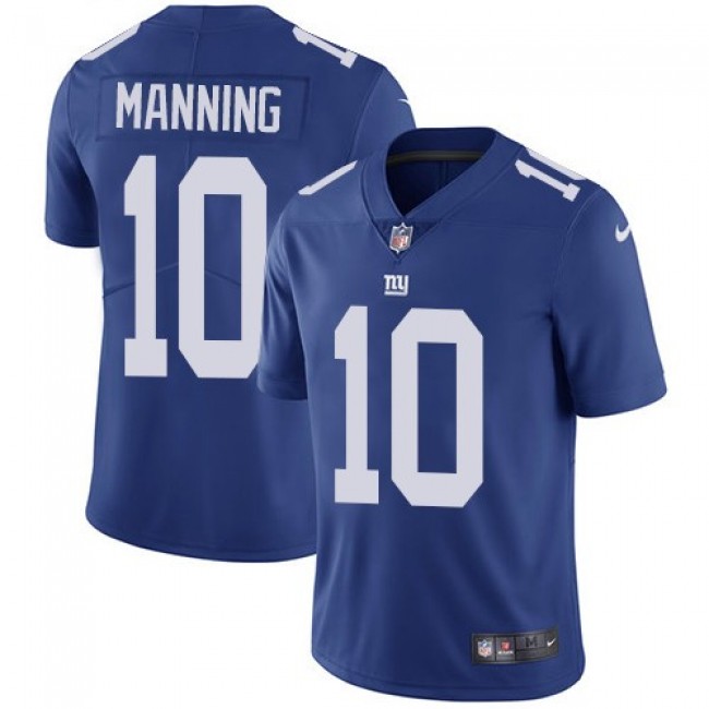 Nike Giants #10 Eli Manning Royal Blue Team Color Men's Stitched NFL Vapor Untouchable Limited Jersey