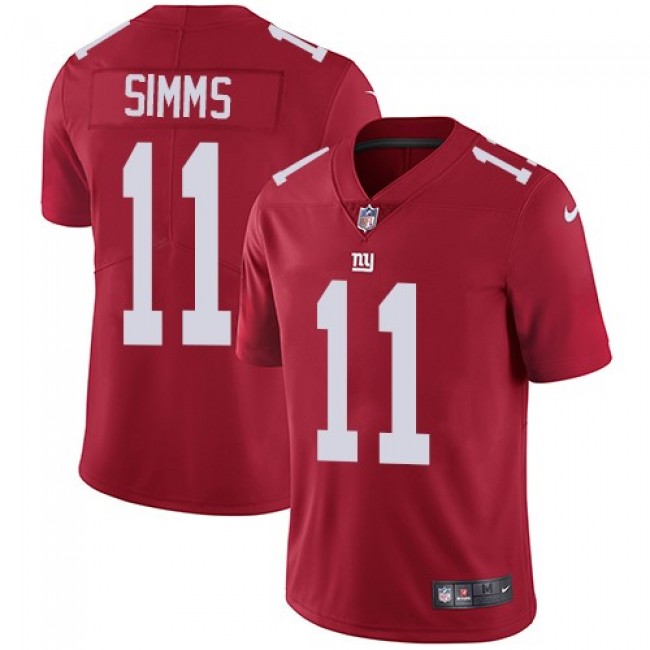 New York Giants #11 Phil Simms Red Alternate Youth Stitched NFL Vapor Untouchable Limited Jersey
