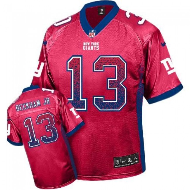 Nike Giants #13 Odell Beckham Jr Red Alternate Men's Stitched NFL Elite Drift Fashion Jersey