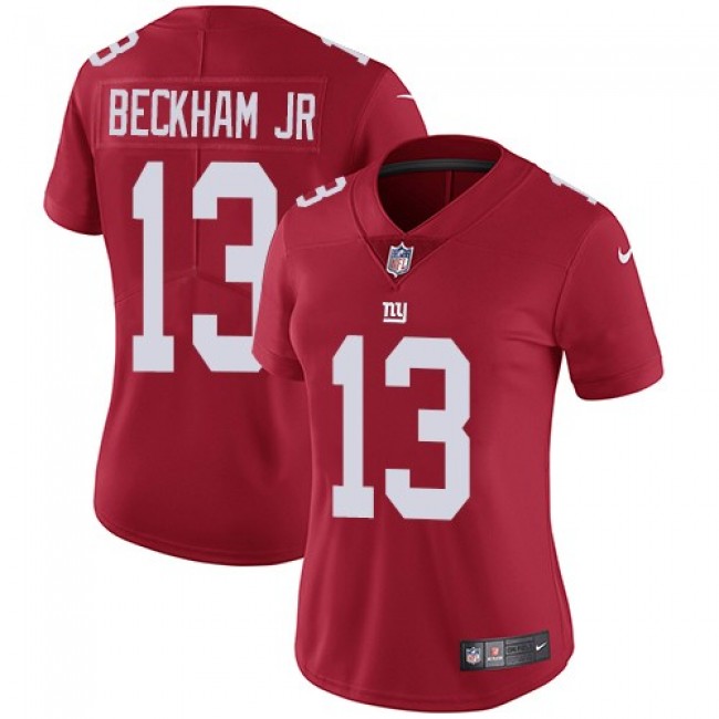 Women's Giants #13 Odell Beckham Jr Red Alternate Stitched NFL Vapor Untouchable Limited Jersey