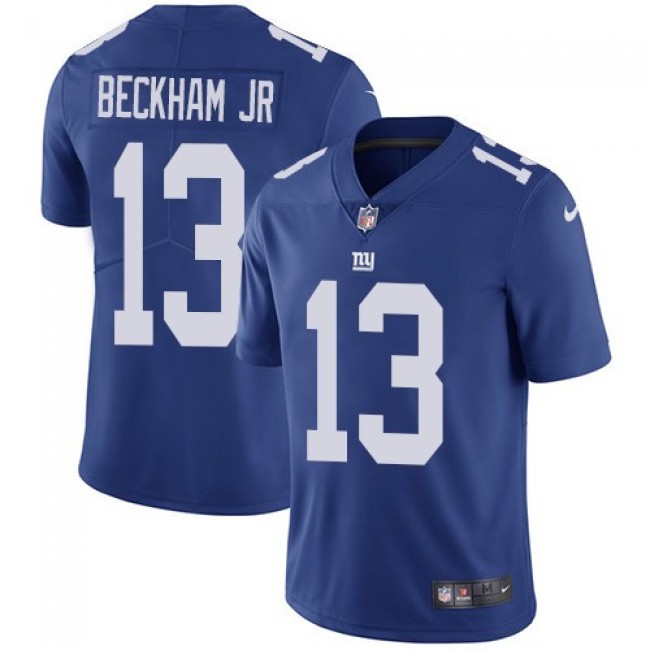 Nike Giants #13 Odell Beckham Jr Royal Blue Team Color Men's Stitched NFL Vapor Untouchable Limited Jersey