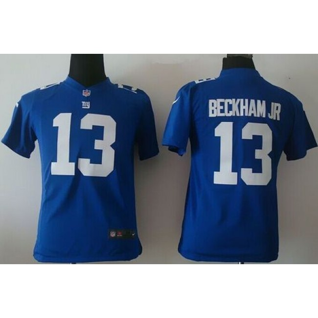 New York Giants #13 Odell Beckham Jr Royal Blue Team Color Youth Stitched NFL Elite Jersey