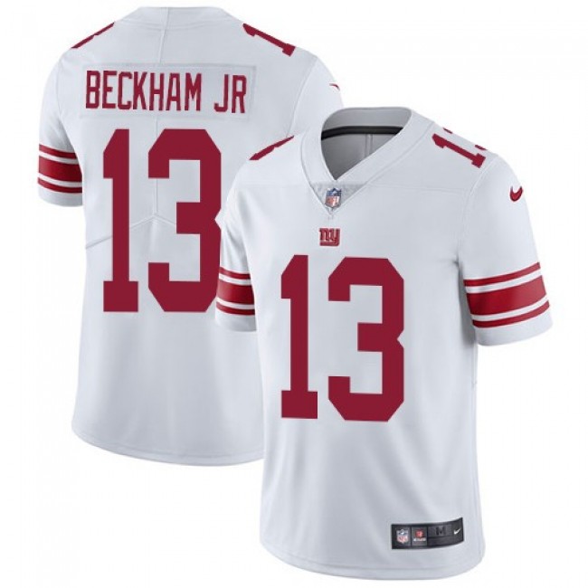 Nike Giants #13 Odell Beckham Jr White Men's Stitched NFL Vapor Untouchable Limited Jersey