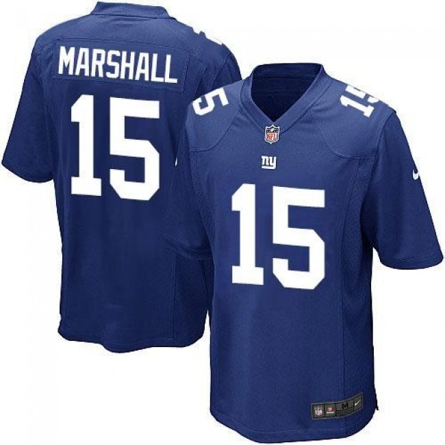 New York Giants #15 Brandon Marshall Royal Blue Team Color Youth Stitched NFL Elite Jersey