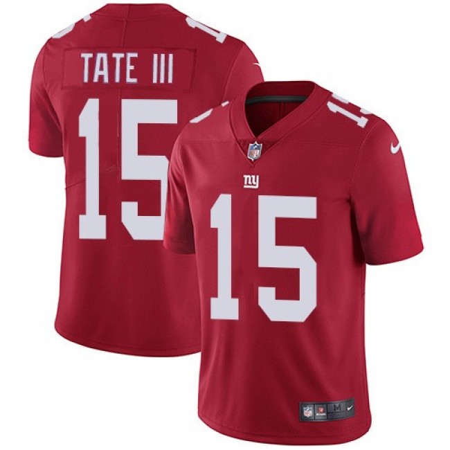 Nike Giants #15 Golden Tate Red Alternate Men's Stitched NFL Vapor Untouchable Limited Jersey