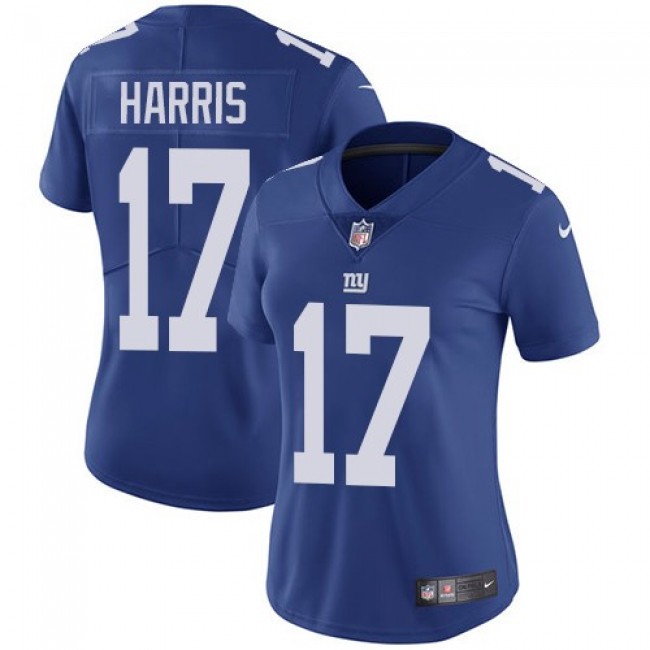 Women's Giants #17 Dwayne Harris Royal Blue Team Color Stitched NFL Vapor Untouchable Limited Jersey