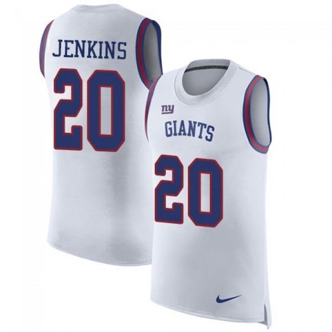 Nike Giants #20 Janoris Jenkins White Men's Stitched NFL Limited Rush Tank Top Jersey