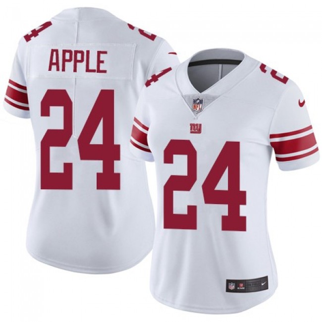 Women's Giants #24 Eli Apple White Stitched NFL Vapor Untouchable Limited Jersey