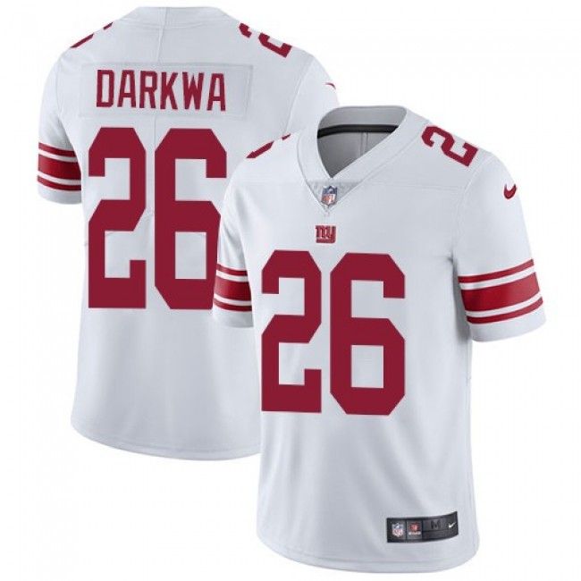 New York Giants #26 Orleans Darkwa White Youth Stitched NFL Vapor Untouchable Limited Jersey