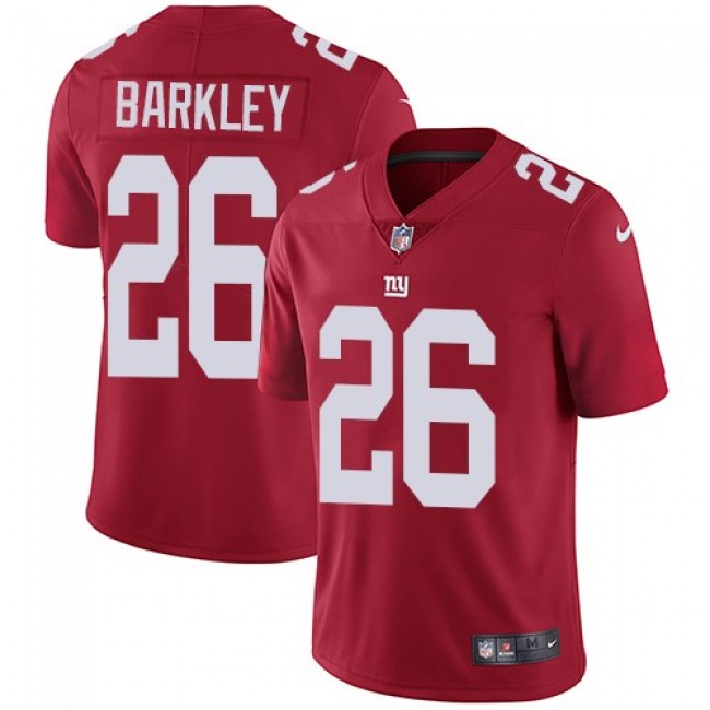 Nike Giants #26 Saquon Barkley Red Alternate Men's Stitched NFL Vapor Untouchable Limited Jersey