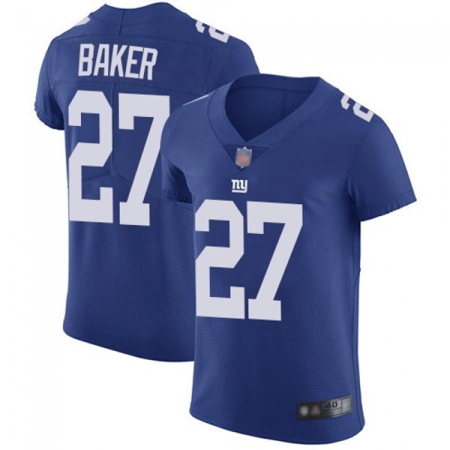 Nike Giants #27 Deandre Baker Royal Blue Team Color Men's Stitched NFL Vapor Untouchable Elite Jersey