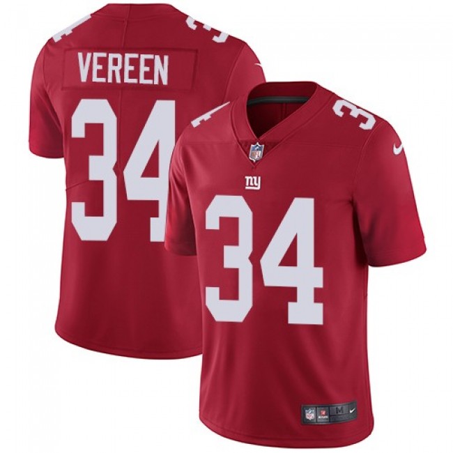 New York Giants #34 Shane Vereen Red Alternate Youth Stitched NFL Vapor Untouchable Limited Jersey