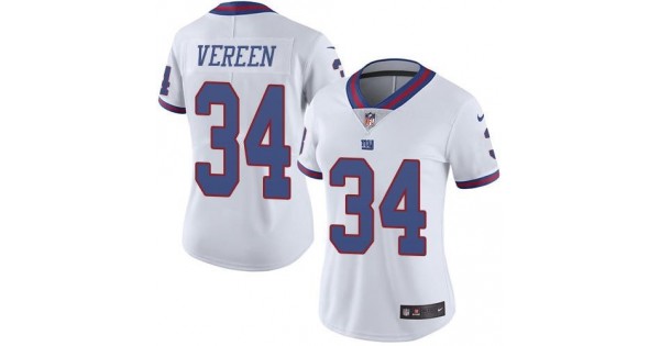 إيجابيات الجوال Women's Nike Giants #34 Shane Vereen White Stitched NFL Vapor Untouchable Limited Jersey إيجابيات الجوال