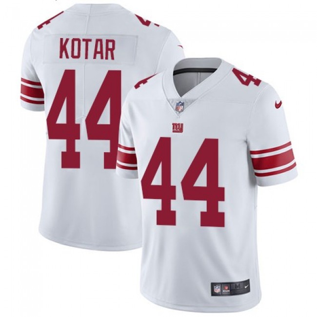 Nike Giants #44 Doug Kotar White Men's Stitched NFL Vapor Untouchable Limited Jersey