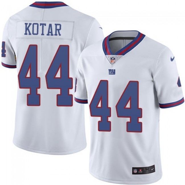 New York Giants #44 Doug Kotar White Youth Stitched NFL Limited Rush Jersey
