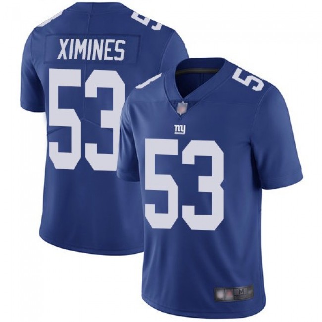Nike Giants #53 Oshane Ximines Royal Blue Team Color Men's Stitched NFL Vapor Untouchable Limited Jersey
