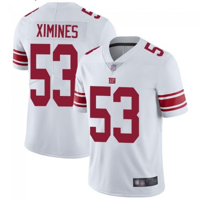 Nike Giants #53 Oshane Ximines White Men's Stitched NFL Vapor Untouchable Limited Jersey