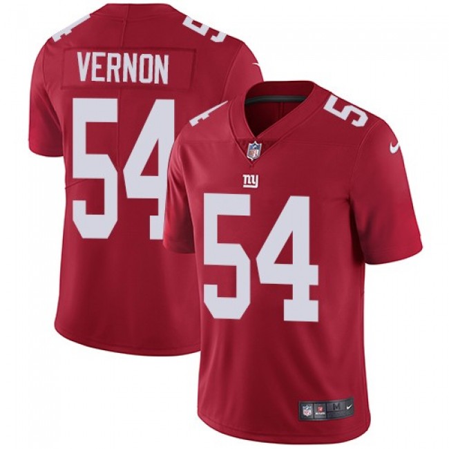 Nike Giants #54 Olivier Vernon Red Alternate Men's Stitched NFL Vapor Untouchable Limited Jersey