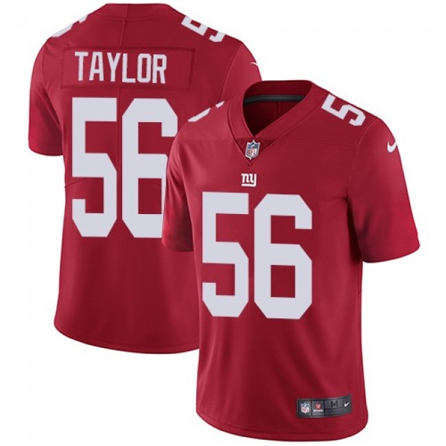 New York Giants #56 Lawrence Taylor Red Alternate Youth Stitched NFL Vapor Untouchable Limited Jersey