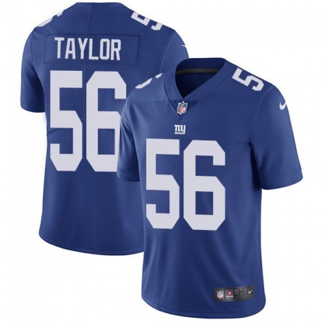 Nike Giants #56 Lawrence Taylor Royal Blue Team Color Men's Stitched NFL Vapor Untouchable Limited Jersey