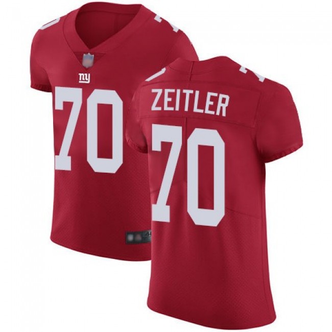 Nike Giants #70 Kevin Zeitler Red Alternate Men's Stitched NFL Vapor Untouchable Elite Jersey