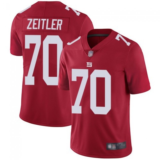 Nike Giants #70 Kevin Zeitler Red Alternate Men's Stitched NFL Vapor Untouchable Limited Jersey