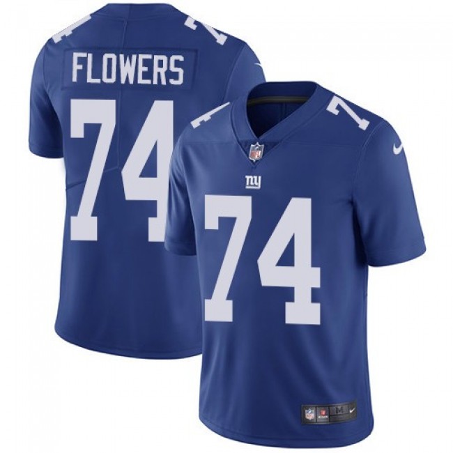 New York Giants #74 Ereck Flowers Royal Blue Team Color Youth Stitched NFL Vapor Untouchable Limited Jersey