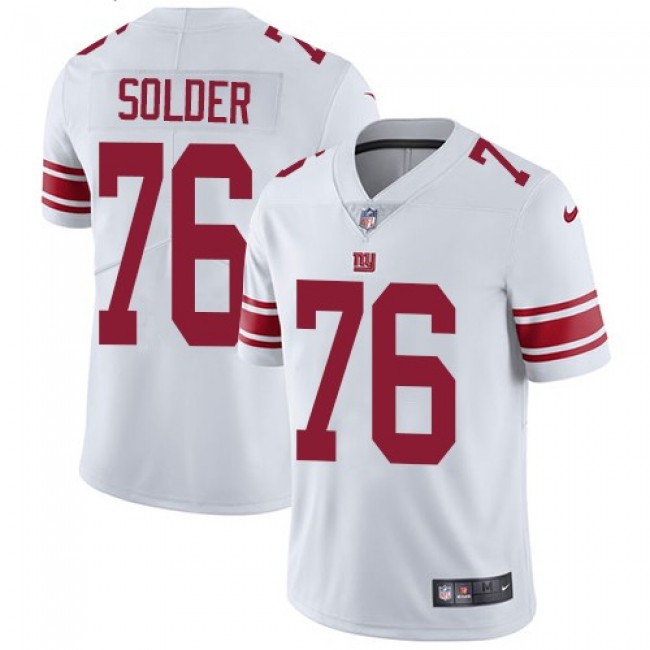 Nike Giants #76 Nate Solder White Men's Stitched NFL Vapor Untouchable Limited Jersey