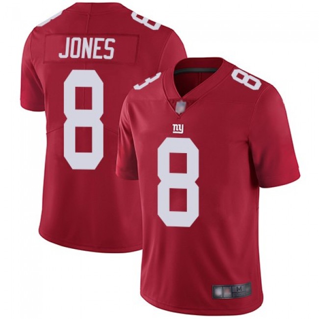 Nike Giants #8 Daniel Jones Red Alternate Men's Stitched NFL Vapor Untouchable Limited Jersey
