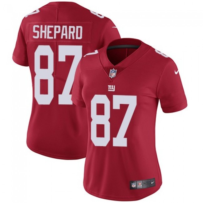 Women's Giants #87 Sterling Shepard Red Alternate Stitched NFL Vapor Untouchable Limited Jersey